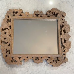 NWT Mirror with Wood Frame
